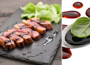 Magret de canard grillé au miel et au vinaigre balsamique
