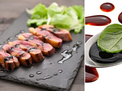 Magret de canard grillé au miel et au vinaigre balsamique