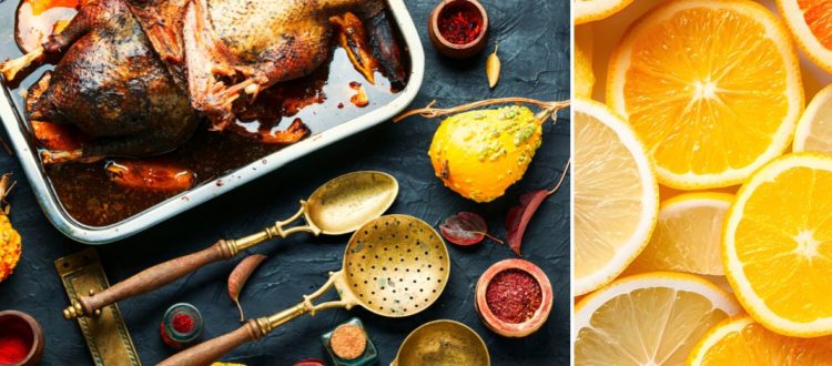 Oie rôtie aux agrumes et romarin, recette festive de Noël de la Ferme de la Couture