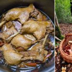 Canard aux champignons et châtaignes