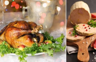 Chapon farci aux truffes et au foie gras prêt à cuire, recette festive de Noël de la Ferme de la Couture
